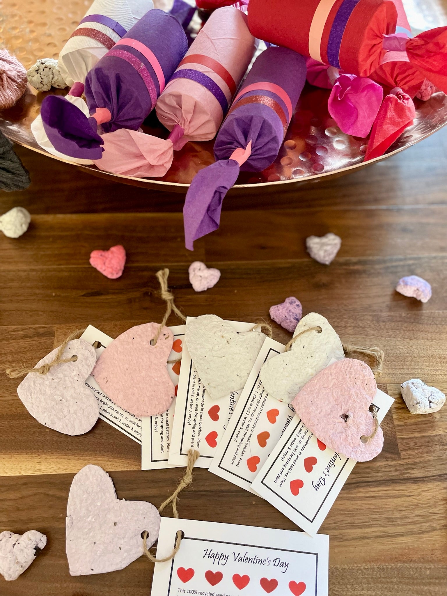 DIY Recycled Seed Paper and Homemade Valentines - Green in Real Life