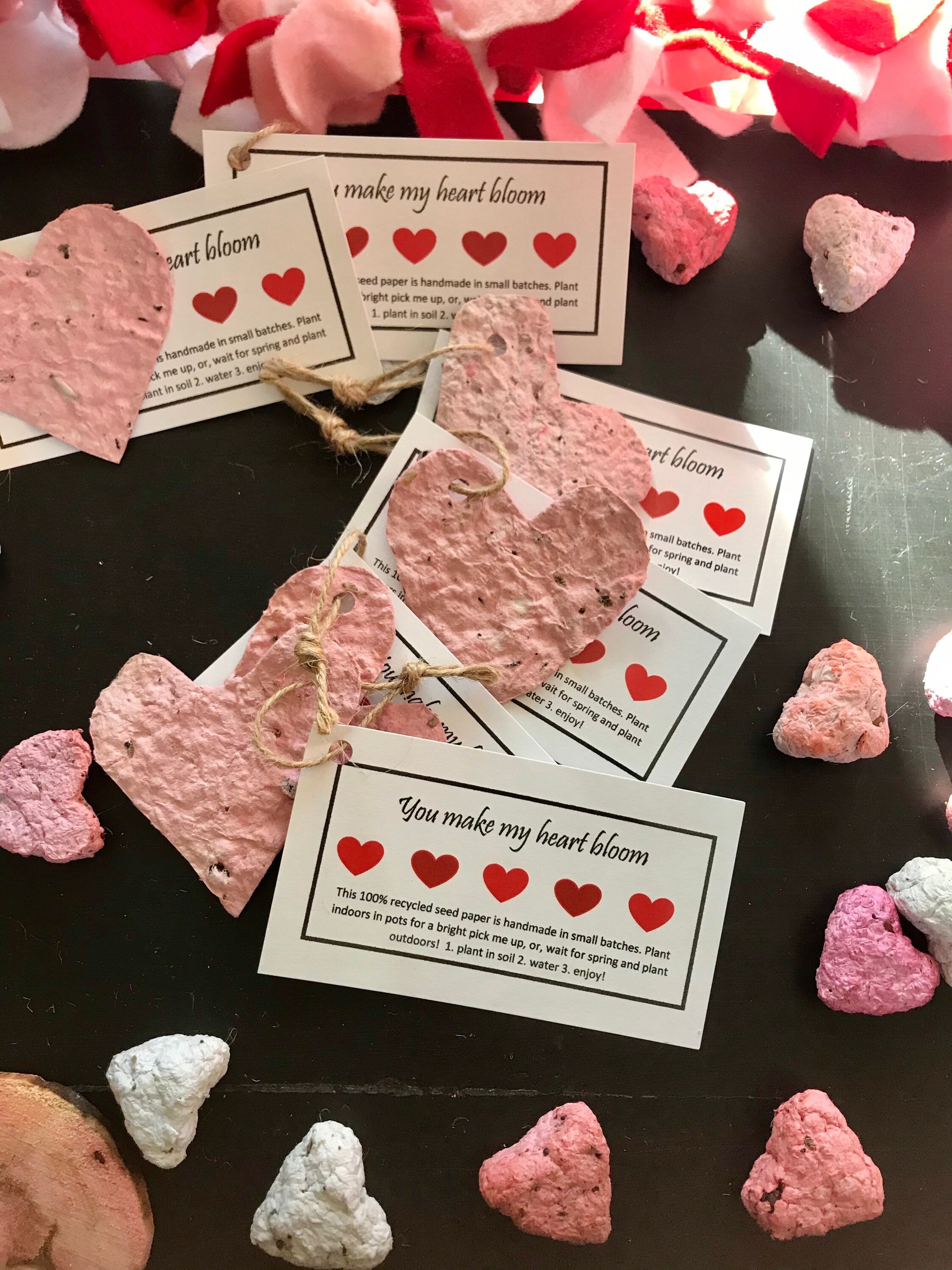 HOW TO MAKE SEED PAPER HEARTS - Saved from Salvage